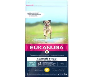 Hund - Eukanuba Adult Small/Medium Grainfree Chicken 3KG - EH730300