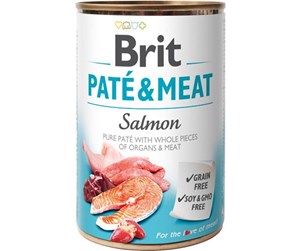 Hund - Brit Pate & Meat Salmon 400 g - BH0100040