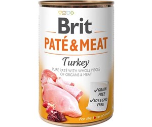 Hund - Brit Pate & Meat Turkey 400 g - BH0130040