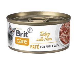 Katt - Brit Care Cat Turkey Paté with Ham 70g - BK700007