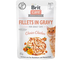 Katt - Brit Care Cat Fillets in Gravy Choice Chicken  85g - BK7700085