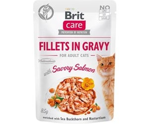 Katt - Brit Care Cat Fillets in Gravy with Savory Salmon 85g - BK8000085