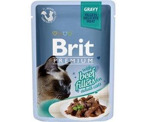 Katt - Brit Premium Gravy w/ Beef Fillets for Adult Cats 85g - BK5400085