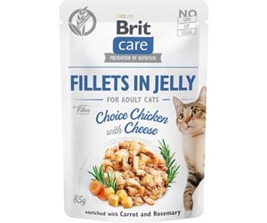 Katt - Brit Care Cat Pouch Choice Chicken with Cheese in Jelly 85g - BK8400085