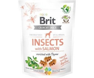 Hund - Brit Care Crunchy Snack - Insects w/ Salmon for Adult Dogs 200g - BH210020