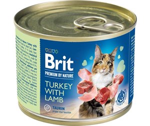 Katt - Brit Premium by Nature Can Turkey with Lamb 200 g - BK080020