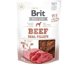 Hund - Brit Jerky Beef Fillets 80g - BH8500080