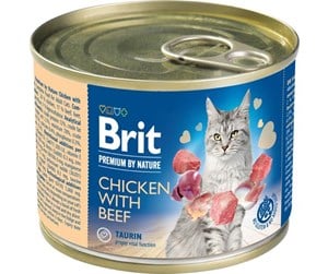 Katt - Brit Premium by Nature Can Chicken with Beef 200 g - BK050020