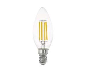 LED-lyspære - EGLO LED-lyspære E14 C35 4W 470LM 2700K CLEAR E14 - 110015