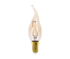 LED-lyspære - EGLO LED-lyspære E14 CF35 4W 270LM 2200K AMBER E14 - 110059