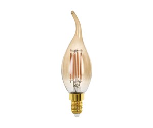 LED-lyspære - EGLO LED-lyspære CF35 Candle 4W/827 300 lumen amber dimmable E14 - 110071