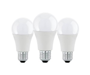 LED-lyspære - EGLO LED-lyspære E27 A60 8.5W 806LM 3000K OPAL 3 STK E27 - 113111