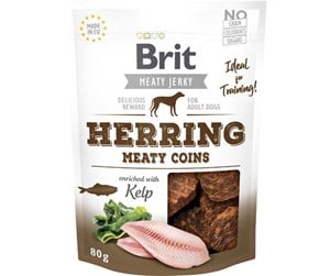 Hund - Brit Jerky Herring Meaty Coins 80g - BH9200080