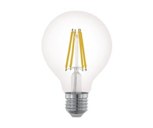 LED-lyspære - EGLO LED-lyspære G80 Globe 7.5W/827 806 lumen clear dimmable E27 - 110023