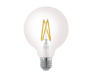 LED-lyspære - EGLO LED-lyspære G95 7.5W 2700K Dimmable Clear E27 - 110024