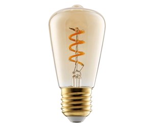 LED-lyspære - EGLO LED-lyspære ST48 Spiral 4W (15W) 2000K Dimmable Amber E27 - 110193