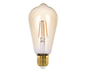 LED-lyspære - EGLO LED-lyspære ST64 4W/822 (26W) Amber E27 - 110055