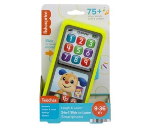 Babyleker - Fisher Price FP 2-i-1 Skyv for å lære Telefon Nordisk - 972-1654