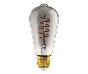 LED-lyspære - EGLO LED-lyspære ST64 Spiral 4W/820 100 lumen smoky dimmable E27 - 110088