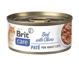 Katt - Brit Care Cat Beef Paté with Olives 70g - BK710007