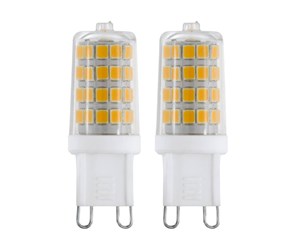 LED-lyspære - EGLO LED-lyspære SMD 3W 3000K 2 pcs. G9 - 110154