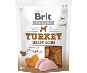 Hund - Brit Jerky Turkey Meaty Coins 200g - BH9400200