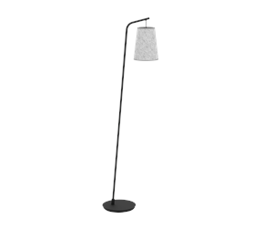 Lamper - EGLO ALSAGER floor lamp black/grey - 43987