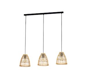 Lamper - EGLO AYESGARTH long table pendant natural - 43867