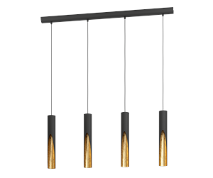 Lamper - EGLO BARBOTTO long table pendant black/gold - 900873