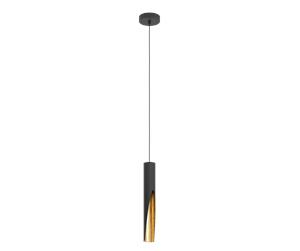 Lamper - EGLO BARBOTTO pendant light  black/gold - 900872