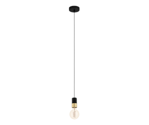 Lamper - EGLO CALARI pendant black/brass - 31075