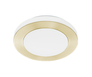 Lamper - EGLO LED CARPI wall/ceiling light  brushed brass/white - 900369