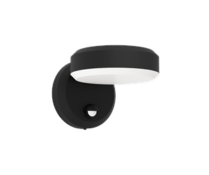 Lamper - EGLO FORNACI outdoor wall lamp with sensor black - 900674