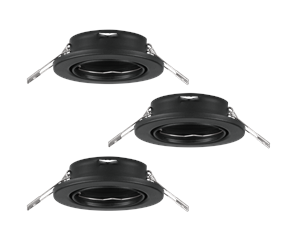 Lamper - EGLO AGULO recessed light  black - 75673