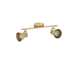 Lamper - EGLO SERAS spot rail 2L brushed brass/gold - 900171