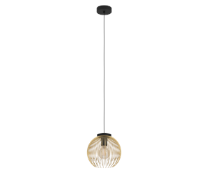 Lamper - EGLO VENEZUELA pendant black/gold - 900166