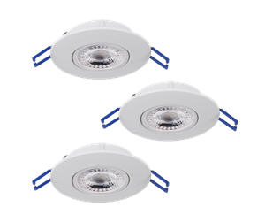 Lamper - EGLO ZUJAR Recessed spotlight Ø90 340lm 3-pack white - 75763