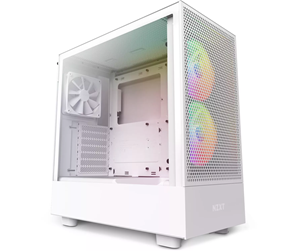 Kabinett - NZXT H5 Flow RGB - Matte White - Kabinett - Miditower - Hvit - CC-H51FW-R1