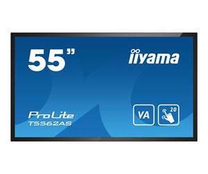 Digital skilting & Hotell TV - iiyama ProLite T5562AS-B1 55" Class (54.6" viewable) LED-backlit LCD display - 4K - for digital signage / interactive communication - T5562AS-B1