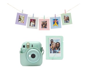 Kamera & Objektivtilbehør - Fujifilm instax mini 12 Accessory Kit - Mint Green - 70100157479