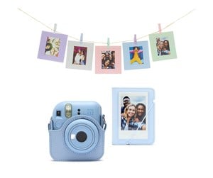 Kamera & Objektivtilbehør - Fujifilm instax mini 12 Accessory Kit - Pastel Blue - 70100157492