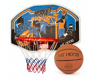 Fotball & Ballspill - My Hood Basketball Hoop on backboard incl. ball - 304002