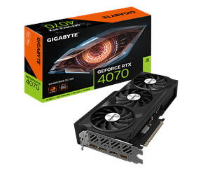 Grafikkort - GIGABYTE GeForce RTX 4070 WindForce 3 OC - 12GB GDDR6X RAM - Grafikkort - GV-N4070WF3OC-12GD