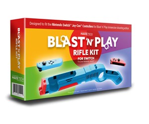 Spill - Tilbehør - MAXX TECH Blast ‘n’ Play Rifle Kit - Nintendo Switch - 5055957704063