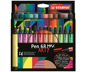 Hobbyartikler - STABILO  Pen 68 Max Arty wallet of 24 pens - 204093