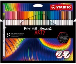 Hobbyartikler - STABILO  Pen 68 ARTY carton pack of 30 brush pens - 204032