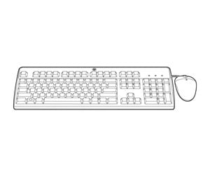 Tastatur - HP E BFR with PVC Free Kit - Tastatur & Mussett - Amerikansk Engelsk - 631341-B21