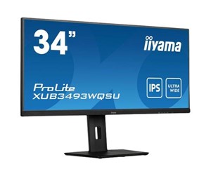 Skjerm - 34" iiyama ProLite XUB3493WQSU-B5 - LED monitor - 34" - XUB3493WQSU-B5