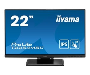 Skjerm - 22" iiyama ProLite T2254MSC-B1AG - LED monitor - Full HD (1080p) - 22" - T2254MSC-B1AG