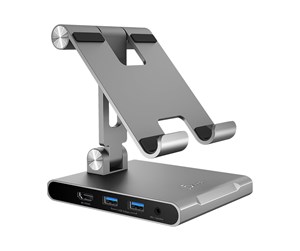 Dokkingstasjon - j5create JTS224 - docking station + tablet stand - USB-C 3.2 - HDMI - JTS224-N